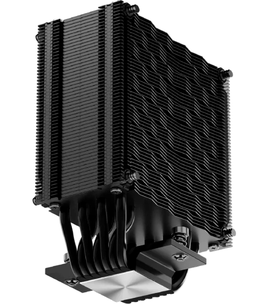 Кулер для процессора PCCooler RZ700D BK (270W, 4-pin PWM, 159.5mm, Al/Cu, 7x6mm, 2x120mm, 79.8CFM, 35.9dBA, 2400RPM, S: 1851/1700/1200/115X, AM5/AM4, black)