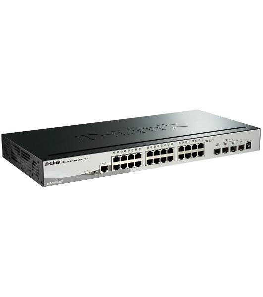 Коммутатор D-Link DGS-1510-28X/A1A, 24×1 Гбит/с + 4×10 Гбит/с SFP+, управляемый