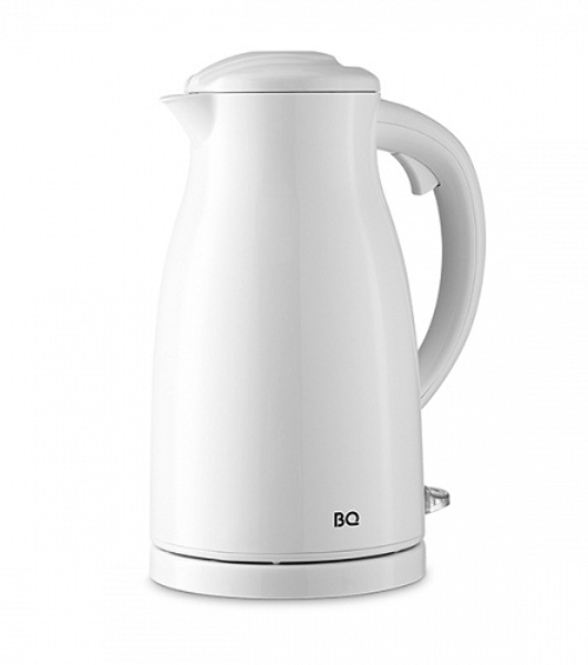 Электрочайник BQ KT1709S белый, 1.5 л, 1800 Вт, скрытый нагревательный элемент