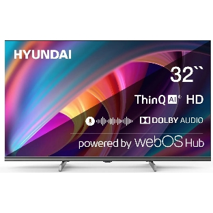 Телевизор Hyundai 32' H-LED32BS5100 черный/серый LED HD 60Hz WebOS 1.5GB/8GB