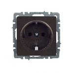 Розетка 1-местная IEK BRITE 16А РС11-1-0-БрТБ с заземлением, без защитных шторок, 16А, темная бронза, фото4