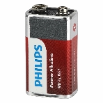 Элемент питания алкалиновый 'крона' 6LR61 9В Power (блист. 1шт) Philips Б0062717, фото2