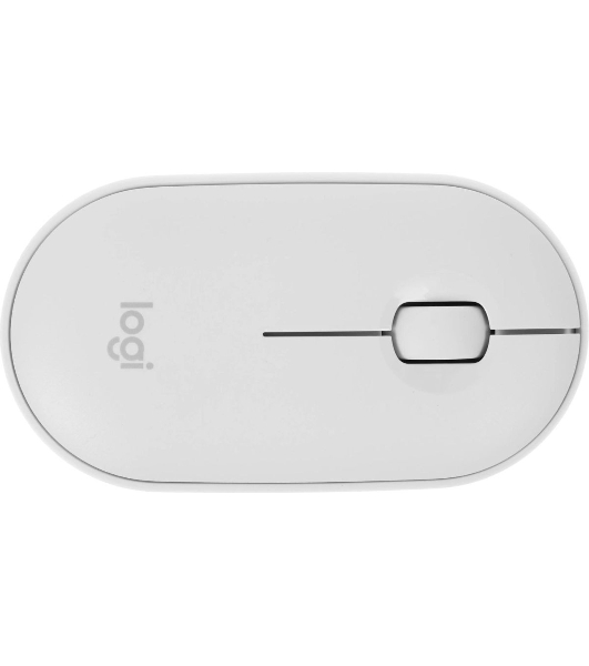 Мышь беспроводная Logitech Pebble M350 белый, 1000 dpi, радиоканал, Bluetooth, USB, кнопки - 3