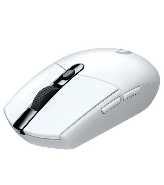 Мышь беспроводная Logitech G304 Lightspeed белый, 12000 dpi, радиоканал, USB, кнопки - 6