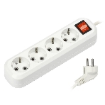 Удлинитель Smartbuy (SBE-16-4-02-ZS) 4 гнз х 2,0 м (16А/3.5 кВт, ПВС 3х1.0), фото 1