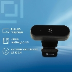 Веб-камера OKLICK OK-C008FH 1920x1080, 30 кадр/с, USB Type-A, микрофон (шумоподавление), автоматическая фокусировка, универсальное крепление, фото11
