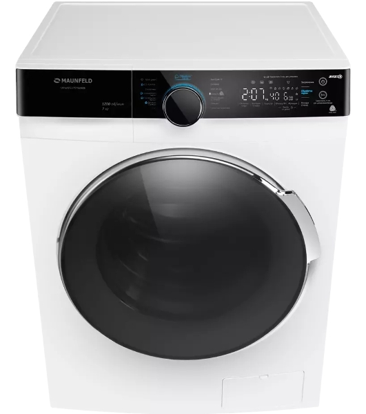 Стиральная машина Maunfeld MFWM127STWH06 белый, загрузка фронтальная 7 кг, 1200 об/мин., класс: А+++