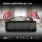 Колонка портативная Hyundai H-PS1020 черный 16W 2.0 BT 10м 1500mAh, фото4