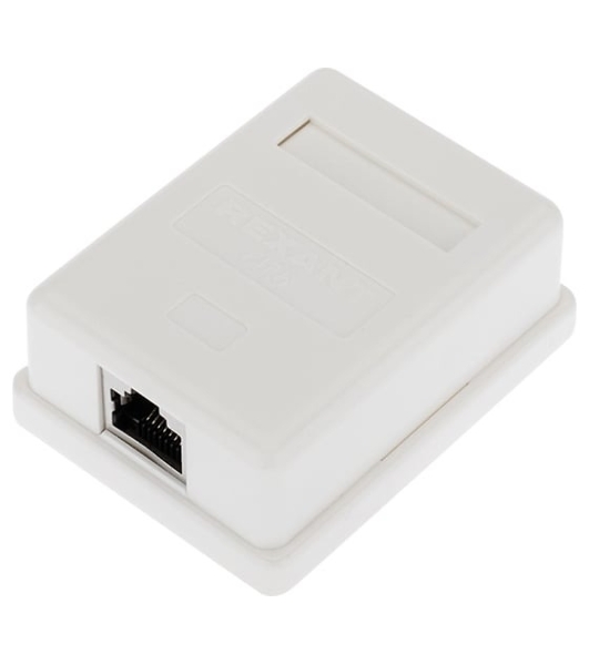 Рoзетка компьютерная внешняя Rexant 1-порт RJ-45 (8P8C), FTP экранированная, категория 6