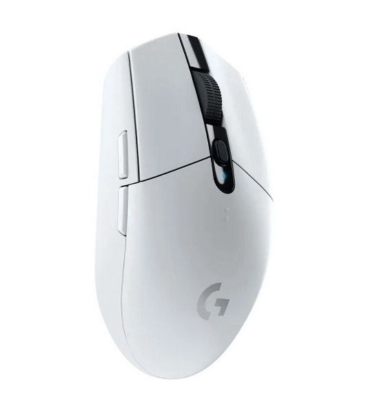 Мышь беспроводная Logitech G304 Lightspeed белый, 12000 dpi, радиоканал, USB, кнопки - 6