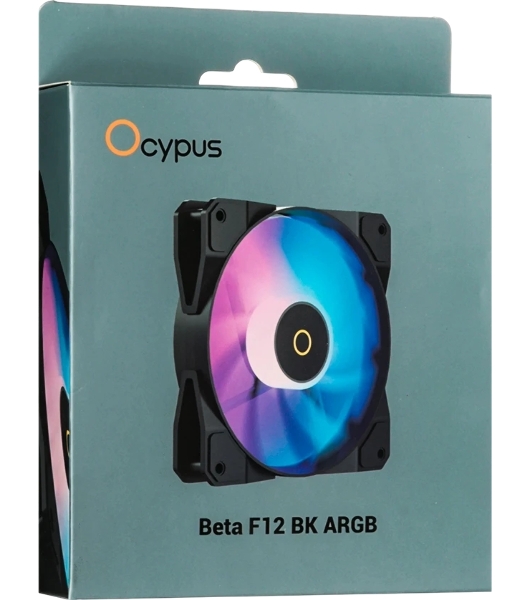 Реверсный вентилятор Fan Ocypus Beta F12 BK ARGB PWM черный