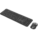 Комплект клавиатура+мышь Logitech MK950 беспроводной, USB, графитовый/чёрный, фото 1
