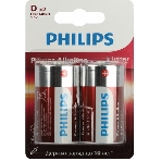 Элемент питания алкалиновый D/LR20 1.5В Power (блист. 2шт) Philips Б0062732, фото 1