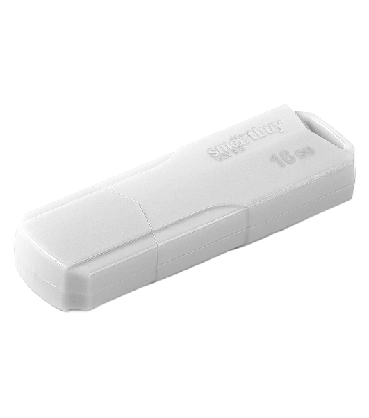 Флешка USB Smartbuy CLUE white (SB16GbCLU-W3), 16Gb, USB 3.0/3.1, R/W 70/25, белый
