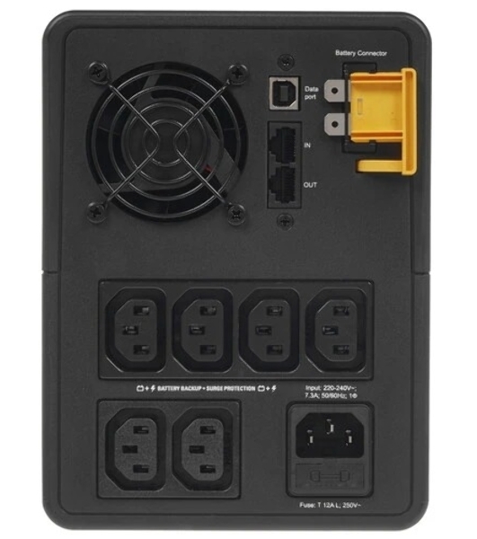 Источник бесперебойного питания APC Back-UPS BX1600MI / 1600ВА / 900Вт /  6xIEC 320 C13, 2xRJ-45