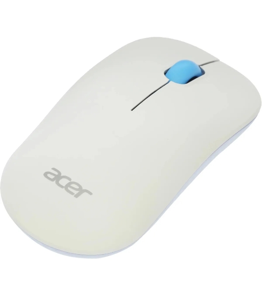 Мышь беспроводная Acer OMR205 белый/голубой, 1200 dpi, радиоканал, USB, кнопки - 3