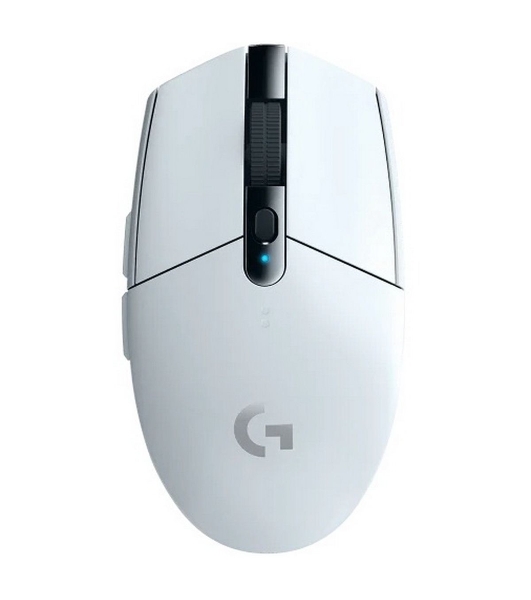Мышь беспроводная Logitech G304 Lightspeed белый, 12000 dpi, радиоканал, USB, кнопки - 6