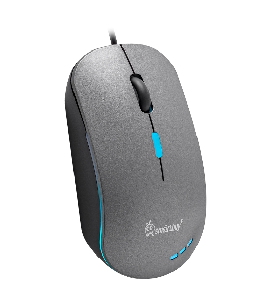 Мышь проводная Smartbuy (SBM-288-G) серый металлик