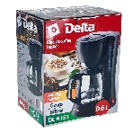 Кофеварка капельная Delta DL-8153 черный, исп. кофе - молотый, 0,6 л, 600 Вт, фото2