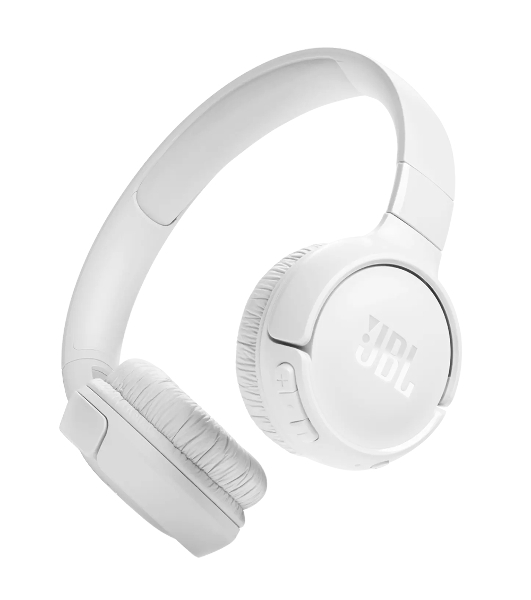 Беспроводные наушники JBL Tune 520BT белый, накладные, Bluetooth, быстрая зарядка, складная конструкция