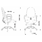 Кресло Бюрократ CH-1300N/OR-16 черный, экокожа, 120 кг, механизм качания, фото5