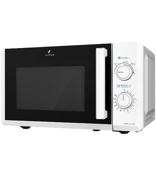 Микроволновая печь FAVOUR FV RT L 700 20W белый, 20 л, 700 Вт, переключатели - поворотный механизм