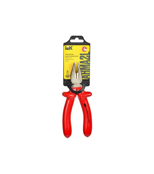 Пассатижи IEK ARMA2L 3 (A2L3-PL20-K2-180) диэлектрические Profi 180 мм 1000В