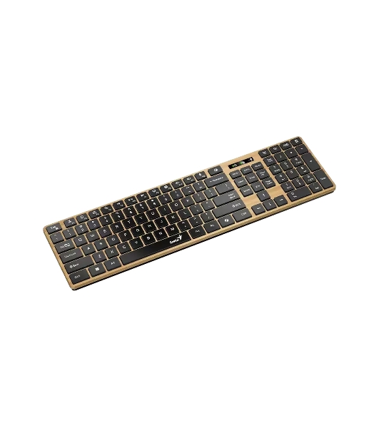Клавиатура Genius Slimstar 7250BT гибридная, Bluetooth, радиоканал, сосновое дерево/чёрный