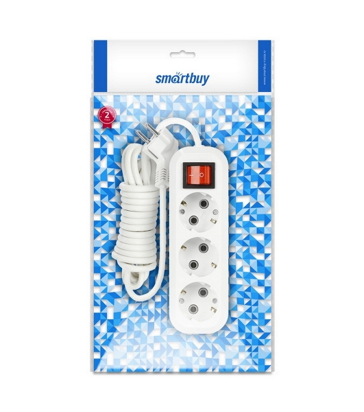 Удлинитель Smartbuy (SBE-16-3-15-ZS) 3 гнз х 15 м (16А/3.5 кВт, ПВС 3х1.0)