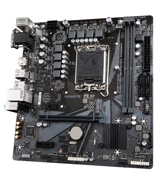Материнская плата Gigabyte H610M-H DDR4, LGA 1700, Intel H610, 2xDDR4, 4xSATA, 1xM.2, 1xPCIe 4.0 x16, 2xPCIe 3.0 x1, 1xVGA, 1xHDMI, 1x1Gb LAN, 4xUSB-A 5Gbps, 2xUSB-A 2.0, 1xPS/2, 3x3.5 мм, 7.1, mATX