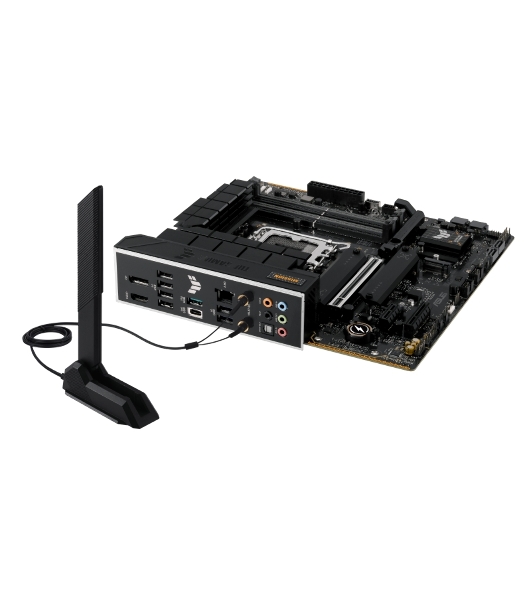 Материнская плата ASUS TUF GAMING B760M-PLUS WIFI II, LGA 1700, Intel B760, 4xDDR5, 4xSATA, 3xM.2, 1xPCIe 5.0 x16, 1xPCIe x4, 1xUSB-A 3.2 Gen 2, 2xUSB-A 3.2 Gen 1, 4xUSB 2.0, 1xUSB-C 3.2 Gen 2x2, 1x2.5Gb LAN, 5x3.5 мм, 7.1, Wi-Fi 6E, Bluetooth 5.3, mATX