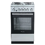 Плита электрическая De Luxe 5004.16э 010 серебристый, конфорок 4 шт, духовка 46 л, гриль, 50 см x 85 см x 50 см, фото 1