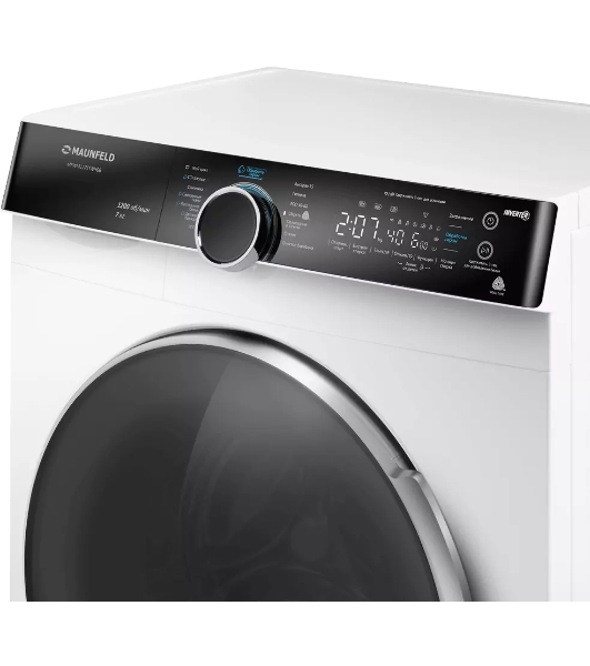 Стиральная машина Maunfeld MFWM127STWH06 белый, загрузка фронтальная 7 кг, 1200 об/мин., класс: А+++