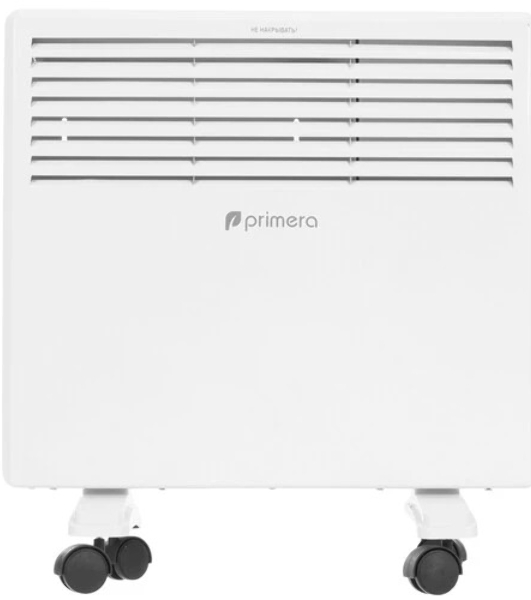 Конвектор электрический Primera PHP-1000-MWB, белый, 1000 Вт, 15 м2, термостат
