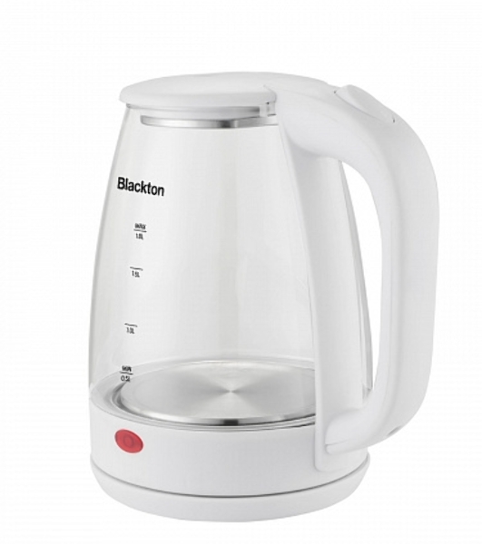 Электрочайник Blackton Bt KT100G белый, 1.7 л, 1500 Вт, скрытый нагревательный элемент