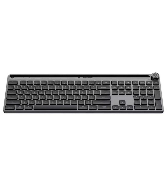 Клавиатура JLab Epic Keyboard гибридная, USB Type-A, Bluetooth, радиоканал, серый