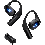 Гарнитура ASUS ROG Cetra Open Wireless Gaming Earbuds чёрный, беспроводная, радиоканал, до 16 ч, подсветка, совместимость с PS5, фото5