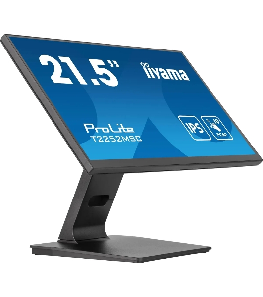 Монитор 21.5' Iiyama ProLite T2252MSC-B2 IPS 1920x1080, 60 Гц, 5 мс, 16:9, 250 кд/м2, 1хHDMI, 1хDP, 2xUSB, черный