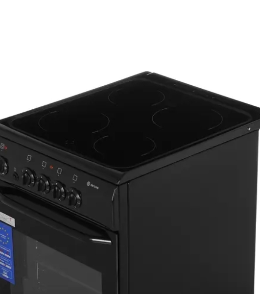 Плита электрическая De Luxe 506004.04ЭС 031 черный, конфорок 4 шт, духовка 60 л, 50 см x 87 см x 60 см