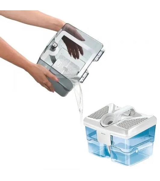 Пылесос Thomas DryBOX+AquaBOX Parkett белый/синий, 325/1700 Вт, уборка сухая/сбор жидкости, пылесборник контейнер 2.6 л