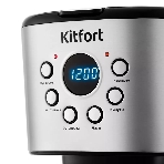 Кофеварка капельная Kitfort КТ-728 черный/серебристый, исп. кофе - молотый, 1.5 л, 900 Вт, фото4