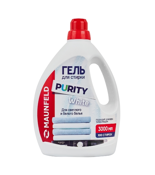 Гель для стирки Maunfeld Purity белый 3000 мл MWL3000PW