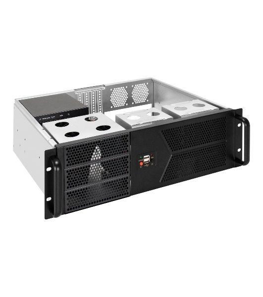 Серверный корпус ExeGate Pro 3U400-07 (RM 19', высота 3U, глубина 400, без БП, 2хUSB)