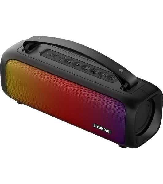 Колонка портативная Hyundai H-PS1020 черный 16W 2.0 BT 10м 1500mAh