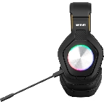Гарнитура MARVO HG9084W Pulz 80W чёрный, беспроводная + проводная, радиоканал, до 50 ч, подсветка, совместимость с PS5, Xbox, фото4