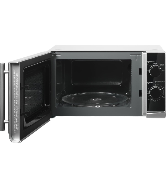Микроволновая печь home HMM207ES черный/серебристый, 20 л, 700 Вт, переключатели - поворотный механизм