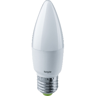 Лампа светодиодная Navigator NLL-C37-7-230-2.7K-E27-FR 7 Вт свеча 2700К теплый белый E27 525 лм 176-264В