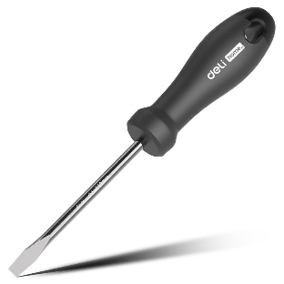 Отвертка шлицевая Home Series'; Deli HT1106 6x150 мм Эксклюзивный дизайн. Рукоятка из высококачественного софттач пластика