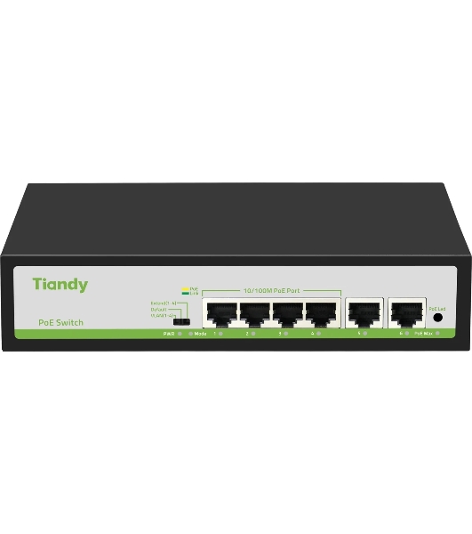 Коммутатор Tiandy TC-P3S06 F/0420/AT/55/V2.0