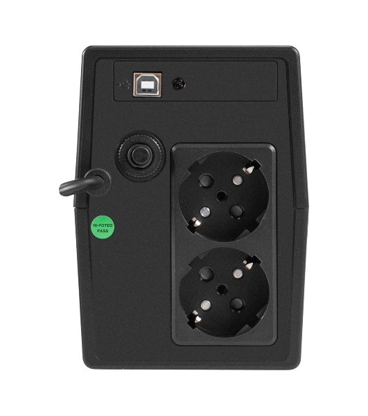 Источник бесперебойного питания ExeGate Smart LB-850.LCD.AVR.2SH.USB (850VA/510W, LCD, AVR, 2*Schuko, USB, батарея 12V 9Ah, черный)